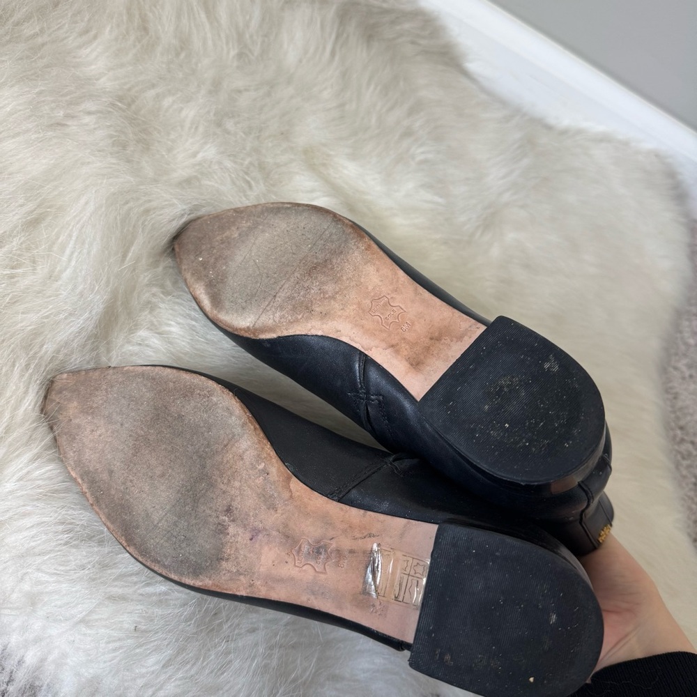 Tory Burch Leather Pointed Toe Lila Ankle Boots - Picture 10 of 11